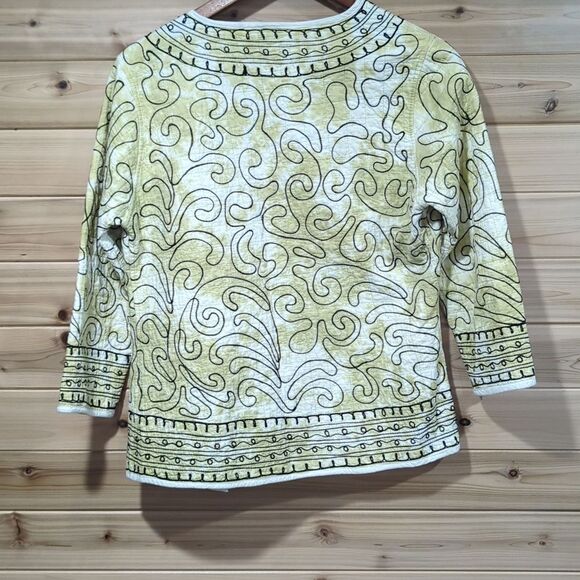 Parsley & Sage Jacket Womens Small Green Quilted Lightweight Reversible Art - Picture 4 of 8